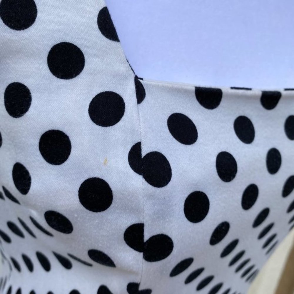 🚀SOLD🧨Mid 2000's Betsey Johnson White w/ Black polka dot - Picture 15 of 16